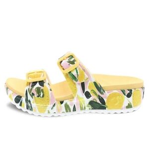 Floral Yellow Women's Sandals